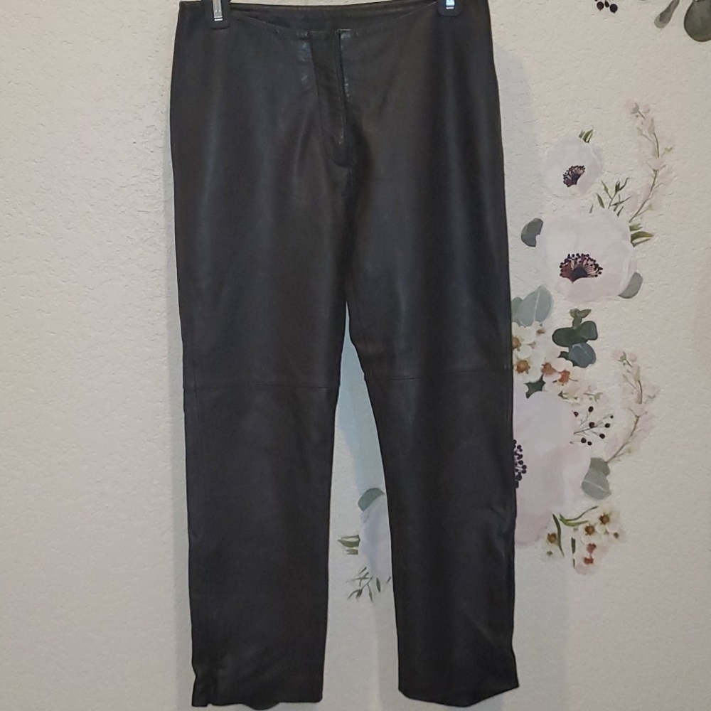 BEBE CAPRI LEATHER PANTS